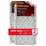 Filtrete 20x30x1 Air Filter, MPR 1000, MERV 11, M Filtrete 20x30x1 Air Filter, MPR 1000, MERV 11, M