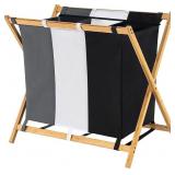 Large Laundry Sorter 3 Section, 39Gal(145L), Wate Large Laundry Sorter 3 Section, 39Gal(145L), Wate