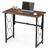 XBurmo 31.5' Computer Desk for Small Place, Folda XBurmo 31.5' Computer Desk for Small Place, Folda