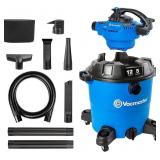 Vacmaster VBV1210, 12-Gallon* 5 Peak HP** Wet/Dry Vacmaster VBV1210, 12-Gallon* 5 Peak HP** Wet/Dry