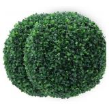 U'Artlines 2 PCS Artificial Boxwood Balls 15.7' D U'Artlines 2 PCS Artificial Boxwood Balls 15.7' D