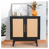 CARPETNAL Sideboard Buffet Cabinet, Modern Rattan CARPETNAL Sideboard Buffet Cabinet, Modern Rattan