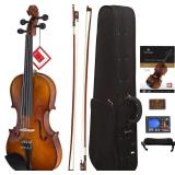 Cecilio CVN-300 Solidwood Ebony Fitted Violin wit Cecilio CVN-300 Solidwood Ebony Fitted Violin wit