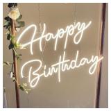 Large Happy Birthday LED Neon Sign, 28 inches Per Large Happy Birthday LED Neon Sign, 28 inches Per