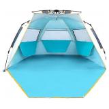 WolfWise 3-4 Person Easy Up Beach Tent UPF 50+ Po WolfWise 3-4 Person Easy Up Beach Tent UPF 50+ Po