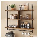 Bestier Floating Pipe Shelving Kitchen Shelves Wa Bestier Floating Pipe Shelving Kitchen Shelves Wa