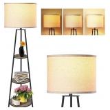 Floor Lamp, 3-Tier Round Corner Shelf Floor Lamp Floor Lamp, 3-Tier Round Corner Shelf Floor Lamp