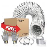 Cuchiilo 8 Inch Flexible Duct 25 Feet, Non-Insula Cuchiilo 8 Inch Flexible Duct 25 Feet, Non-Insula