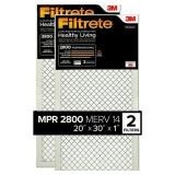Filtrete 20x30x1 Air Filter, MPR 2800, MERV 14, H Filtrete 20x30x1 Air Filter, MPR 2800, MERV 14, H