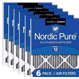 Nordic Pure 16x20x1 MERV 12 Pleated Plus Carbon A Nordic Pure 16x20x1 MERV 12 Pleated Plus Carbon A
