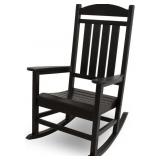 POLYWOOD R100BL Presidential Rocking Chair, Black POLYWOOD R100BL Presidential Rocking Chair, Black