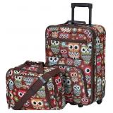 Rockland Fashion Softside Upright Luggage Set, Ex Rockland Fashion Softside Upright Luggage Set, Ex