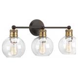Hansford Collection 3-Light Clear Glass Coastal B Hansford Collection 3-Light Clear Glass Coastal B