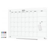 TOWON 36 x 24 Inch Glass Calendar Dry Erase Board TOWON 36 x 24 Inch Glass Calendar Dry Erase Board