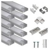 hunhun 10-Pack 3.3ft/1Meter U Shape LED Aluminum C