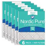 Nordic Pure 12x24x1 MERV 14 Pleated AC Furnace Air