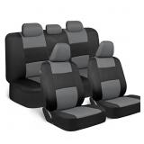 BDK PolyPro Seat Covers Full Set in Gray on Black