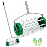 Colwelt Spike Lawn Aerator, Heavy Duty Rolling Law