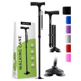 HONEYBULL Walking Cane for Men & Women - Foldable,
