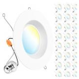 Sunco 24 Pack 5/6 Inch LED Can Lights Retrofit Rec