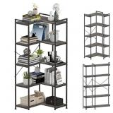 Tohomeor Bookshelf 5 Tier Deformable Corner Bookca