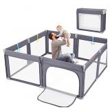 Dripex Foldable Baby Playpen, 71"x71" Large Foldab