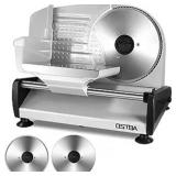Meat Slicer 200W Electric Deli Food Slicer with 2