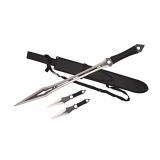 Tactical Ninja Sword and Throwing Knife Set - Kata