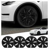 Octomo 4PCS Hubcaps for Tesla Model Y Wheel Cover,