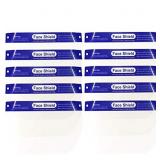 BIPEE 10pcs Safety Face Shield with Adjustable Ela