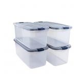 Rubbermaid Roughneck Clear 95 Qt/23.75 Gal Storage