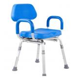 Padded Shower Chair and Bath Chair with Armrests a
