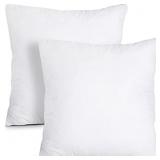 Utopia Bedding Throw Pillows Insert (Pack of 2, Wh