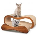 FluffyDream 2 in 1 Cat Scratcher Cardboard Lounge
