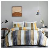 King Size Boho Modern Art Striped Pattern Comforte