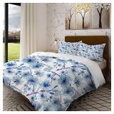 Batmerry Blue Plant Watercolor Floral Full Size 3