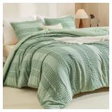 Litanika Sage Green Comforter Queen Size, Boho Tuf