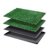 LOOBANI Dog Grass Pad with Tray Large, Indoor Dog