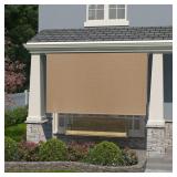 Coolaroo Outback Exterior Roller Shade, Natural Fa