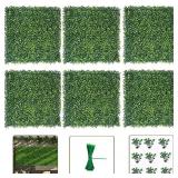 Ticanros Grass Wall Panel 12 Pack 20"x20" Artifici