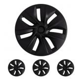 KAVANIC Tesla Wheel Cover Hubcap 19 Inch Matte Bla