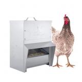 RENTACOOP Galvanized Chicken Trough Feeder, Weathe