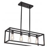 HQZBPT Farmhouse Rectangle Chandeliers for Dining