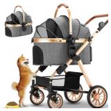 Ingborsa Pet Stroller, Dog Stroller for Medium Sma
