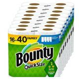 Bounty Quick-Size Paper Towels, White, 16 Family R