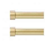 OLV 2 Pack Gold Rods for Window 28-48 inch, Adjust