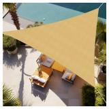 Shade&Beyond Triangle Sun Shade Sail Canopy Sand f