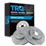 TRQ Front Disc Brake Rotor Pair Set for 2013-2017