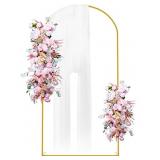 Putros Metal Arch Backdrop Stand 7.2FT Gold Weddin