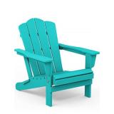 KINGYES Folding Adirondack Chair, HDPE All-Weather